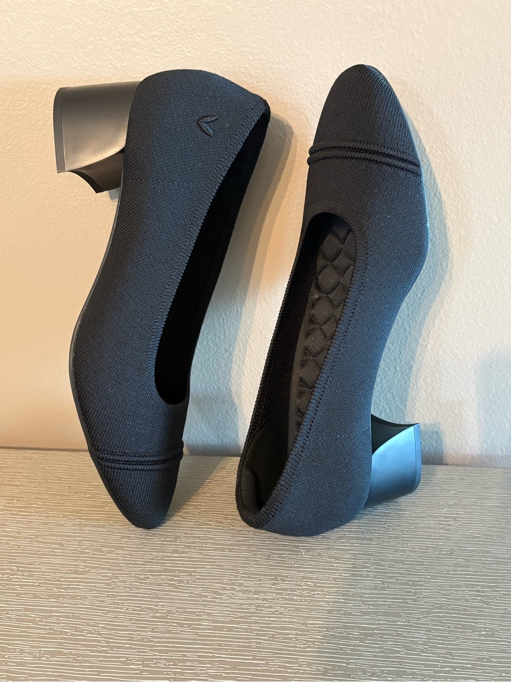 Vivaia Julia Pro Black Low Block Heel Pumps - Women's Shoes Size 40 - Picture 4 of 16
